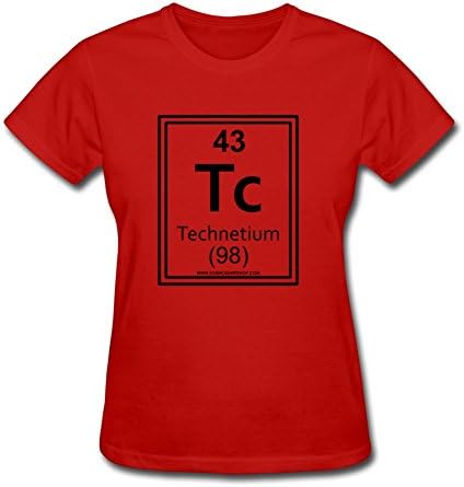 043 Technetium Van Adkins Xx-large Women Red Chic T-shirt