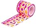 HIART Repositionable Washi Tape, Smoothie Joy Pink and Yellow, Set of 3