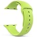 MoKo Apple Watch Band Series 1 Series 2, Soft Silicone Replacement Sports Band for 42mm Apple Watch 2015 & 2016 All Models, GREEN (Not fit 38mm Versions)