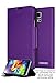 CoverBot Samsung Galaxy S5 Active Flip Wallet Case with Stand PURPLE. Slim Style with Folio Flip Cover for Galaxy S5 Active (Fits Samsung Galaxy S5 Active Only)
