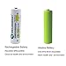 GEILIENERGY Solar Light AA Ni-CD 1000mAh Rechargable Batteries,AA Rechargeable Batteries for Solar Lights Solar Lamp(Pack of 4)