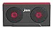 JAM Rewind Wireless Bluetooth Speaker, Portable, Dynamic Sound, Rechargeable Battery, Retro Design, Built-in Speakerphone, Works with iPhone, Android, Tablets, Cassette Design, HX-P540RD Red