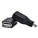 eBoot OTG Adapter USB 2.0 Micro Male to Female Converter for Android Mobile Phones and Smart Tablets, 2 Pack