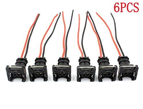 GooDeal 6pcs Fuel Injector Connectors Wiring Harness Fit for NISSAN 300ZX 1990-94TT 1990-2NA