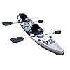 Useful-UH-TK219-12-foot-Tandem-Sit-On-Top-Kayak-2-or-3-person-with-2-Paddles-and-Seats-and-5-Fishing-Rod-Holders-Included