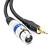 Disino XLR to 3.5mm (1/8 inch) Stereo Microphone Cable for Camcorders, DSLR Cameras, Computer Recording Device and More - 10ft