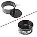 AFYHA 4 Inch Mini Non-stick Springform Pans Set 4 Piece Small Round Leakproof Cheesecake Pans with Removable Bottom for Mini Cheesecakes, Pizzas and Quiches