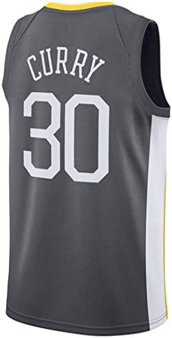 Anxiously Men's_Stephen_Curry_Black_Basketball Jersey Fans Replica Game Jersey Sportswear T-Shirt
