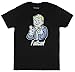 Fallout Character Mens Black T-shirt Licensed,Large