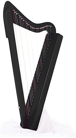 26-String, 33" LAP Harp HARPSICLE Rees Harps Made in USA, Black