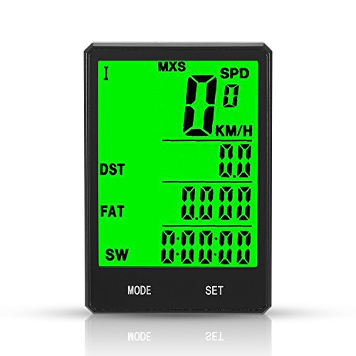 Zaplue Cycle Computer, Bike Odometer Speedometer for Bicycle, Wireless Waterproof LCD Automatic Wake-up Backlight Motion Sensor for Bycicles Cycling Accessories