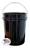Argee RG5500BK/10 Plastic Bucket, 5 gallon, Black, 10 Count