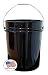 Argee RG5500BK/10 Plastic Bucket, 5 gallon, Black, 10 Count