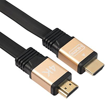 HDMI Cable 6 ft- HDMI 2.0 (4K) Ready - 28AWG Braided Cord - High Speed 18Gbps - Gold Plated Connectors - Ethernet, Audio Return Video 4K 2160p, HD 1080p, 3D - Xbox PlayStation PS4 PC Apple TV (6 Feet)