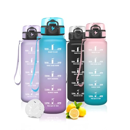 Mujigaga Trinkflasche Kinder 500ml, Trinkflasche für Kohlensäurehaltige Getränke, Kann mit Dir Tragen, Auslaufsicher, Wasserflasche mit Filter für Schule, Gym, Camping