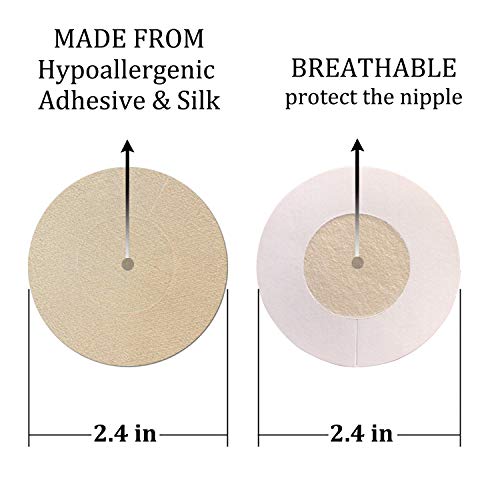 image for CHARMKING 20 Pairs Pasties Womens Adhesive Nipple Covers Invisible Rou