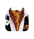 YOHOWA Mens Ascot Ties Cravat Self Tie Set Floral