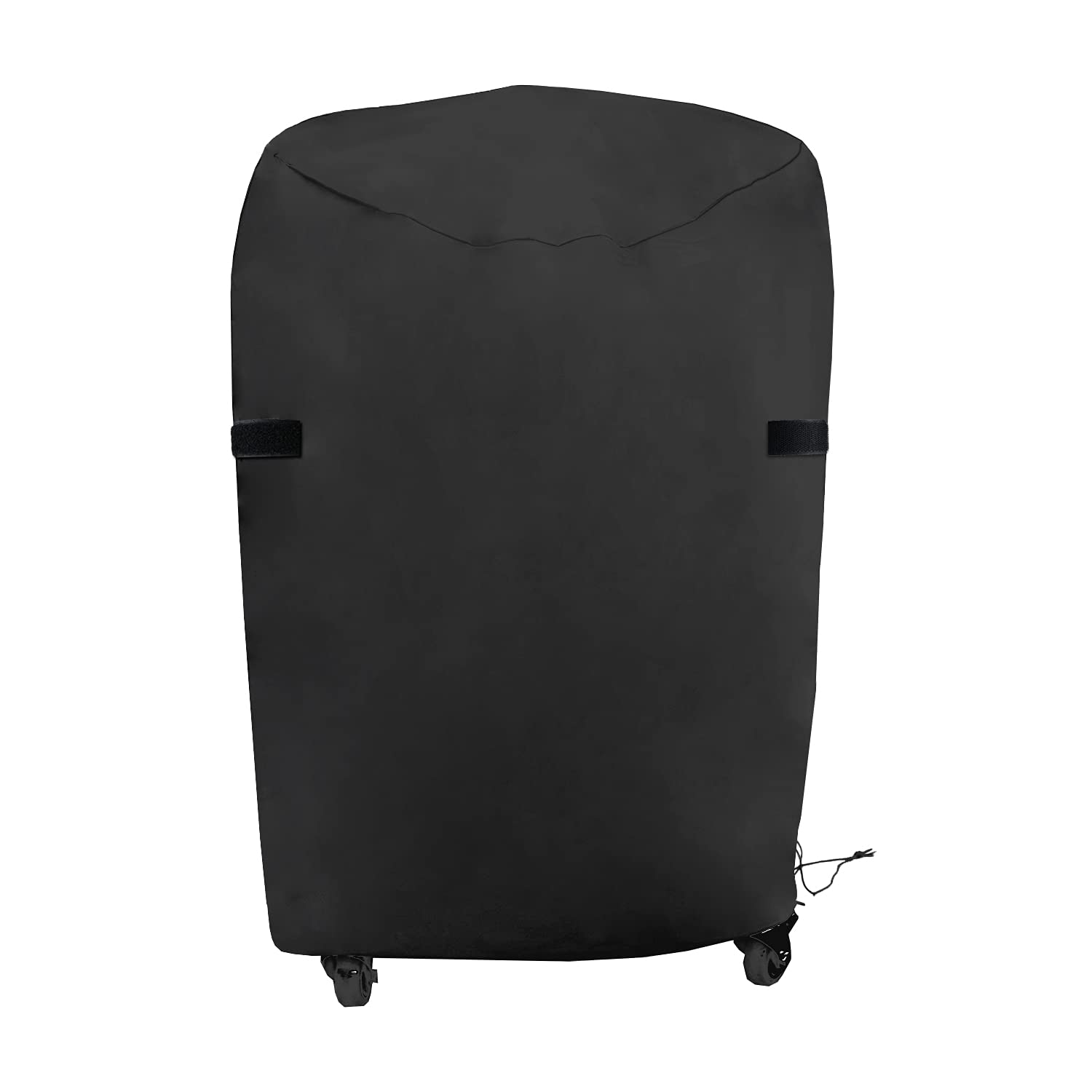 Priksia Barbecue Cover Weatherproof Grill Cover Heavy Duty 420D Oxford Fabric BBQ Cover Tear-Resistant UV & Waterproof Round (77 x 90 cm)