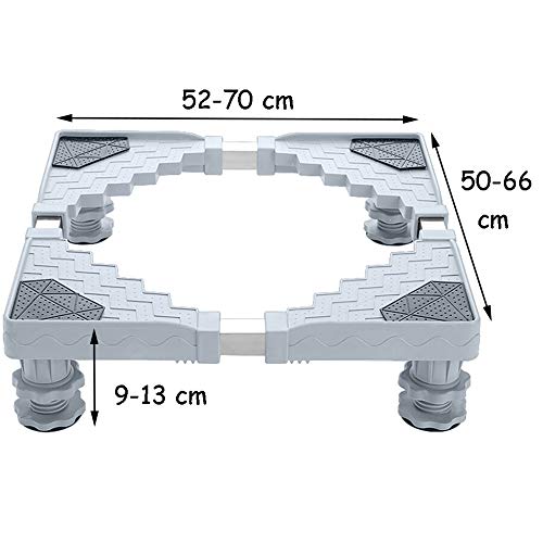 Trolley Pedestal for Washing Machine, Appliance for Tumble Dryers, Cookers, Fridges, Freezers,4(Fixed-Foot)