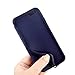 Nouske iPhone 6 Plus/6s Plus 5.5 inch Flip Folio Wallet Stand up Credit Card Holder Leather Case Cover Holster/Magnetic Closure/TPU bumper/360 Full Body Protection, Navy Blue