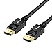 Moread DisplayPort to DisplayPort Cable, 6 Feet, Gold-Plated Display Port Cable (4K@60Hz, 1440p@144Hz) DP Cable Compatible with Computer, Desktop, Laptop, PC, Monitor, Projector - Black primary