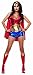 Starline Women's Wonder Lady Sexy 5 Piece Costume Set with Headpiece, Red/Gold, Small