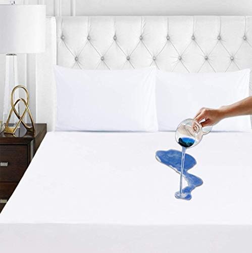 Mattress Protector Queen Size Waterproof Mattress Pad Premium Hypoallergenic Breathable Cotton