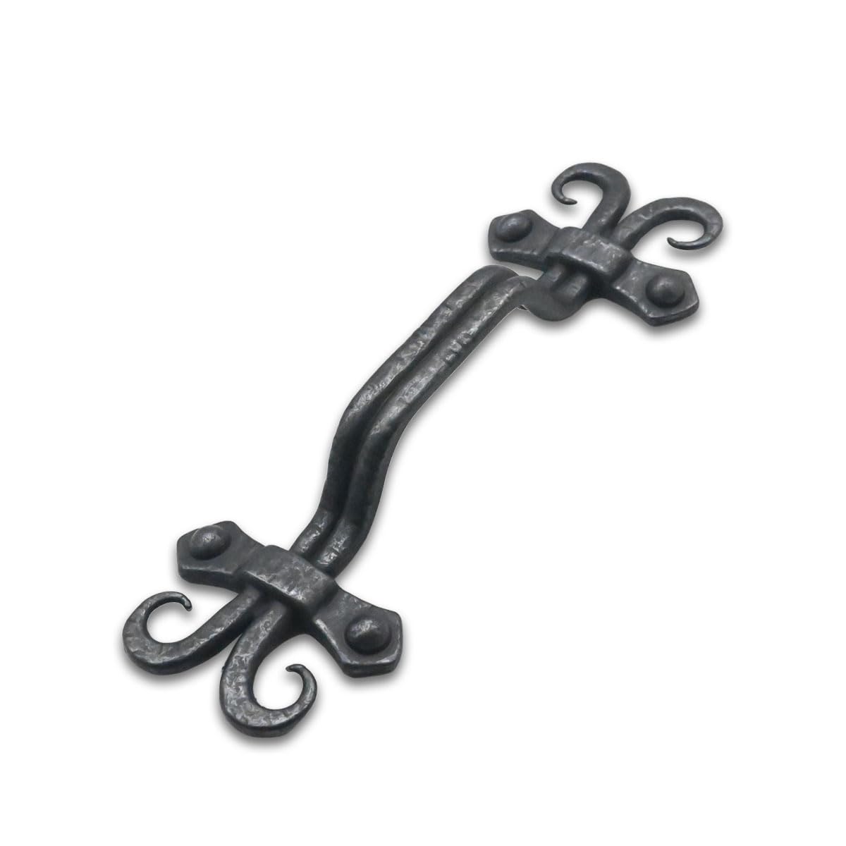 Photo 1 of khtumeware 10 Pack Rustic Black Cabinet Pulls 3-3/4" Hole Center Hammered Vintage Kitchen Cabinet Handles Hardware for Dresser Drawers Antique Black, Refined Rustic Collection
