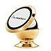 i-SUPERSIM Universal Magnetic Cell Phone Car Mount Holder - Fits Smartphones, GPS and Mini Tablets-360 Degrees Rotating Cradle Mount Kit(Gold)