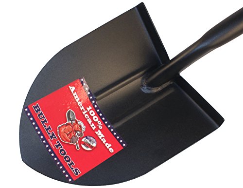 Bully Tools 82510 14-Gauge Round Point Shovel with Fiberglass D-Grip Handle