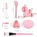 URfashion Facial Mask Bowl 10 in 1 Cat Shape Headband Spray Brush Stick Spatula Puff Measure Spoon Lady face Skin Care Mask Mixing Tool Setsthumb 4
