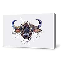 Canvas Wall Art Watercolor Animal Canvas Prints Home Artwork Decoration for Living Room,Bedroom - 12x18 inches