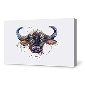 signwin Canvas Wall Art Watercolor Animal Canvas Prints...