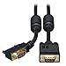Tripp Lite VGA Coax Right Angle Monitor Cable High Resolution cable with RGB coax (HD15 M/M) , Black ,10-ft.(P502-010-RA)