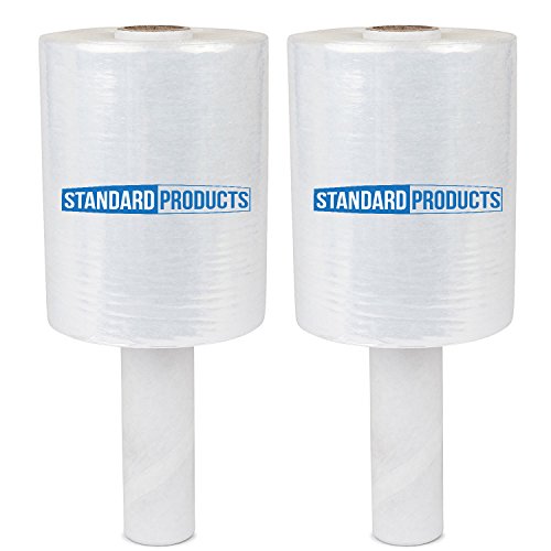 2 Pack Stretch Wrap 5" x 1000' Roll, 80 Gauge, Moving Supplies & Packing Supplies, Durable Plastic Wrap for Moving, Pallet Packing Wrap with Handle, Shrink Film,