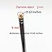 weelye 6 Pcs Universal Telescopic Short Metal Antenna for Remote Control Accessory, Children's Electric Ride-Ons RC Car Replacement Parts