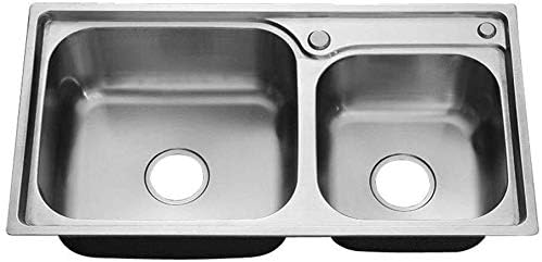 キッチンシンクステンレスシンクダブルオーバーヘッドシンク厚ステンレスシンク0 1センチメートル 72センチメートル Lcshan 41センチメートル 注文後の変更キャンセル返品