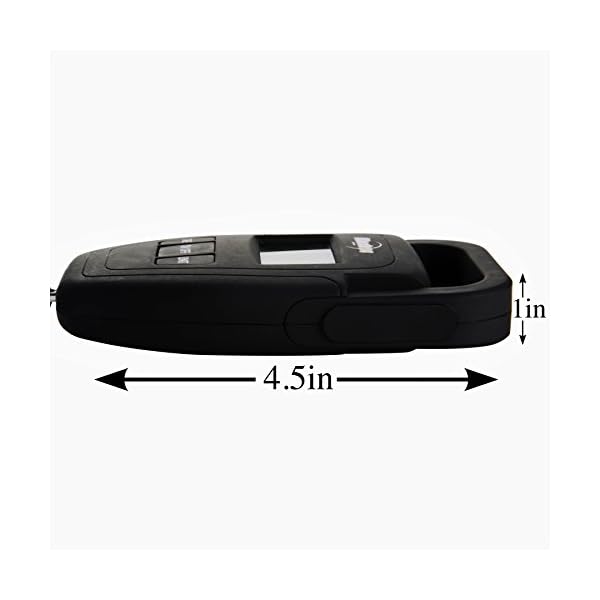 Ultimate54-Portable-Digital-Hanging-Hook-Fishing-and-Luggage-Scale-Multifunction-with-Tare-and-Large-LED-Display-Backlight-110lb50kg-Capacity-Free-Luggage-Strap-Batteries-Included-Black