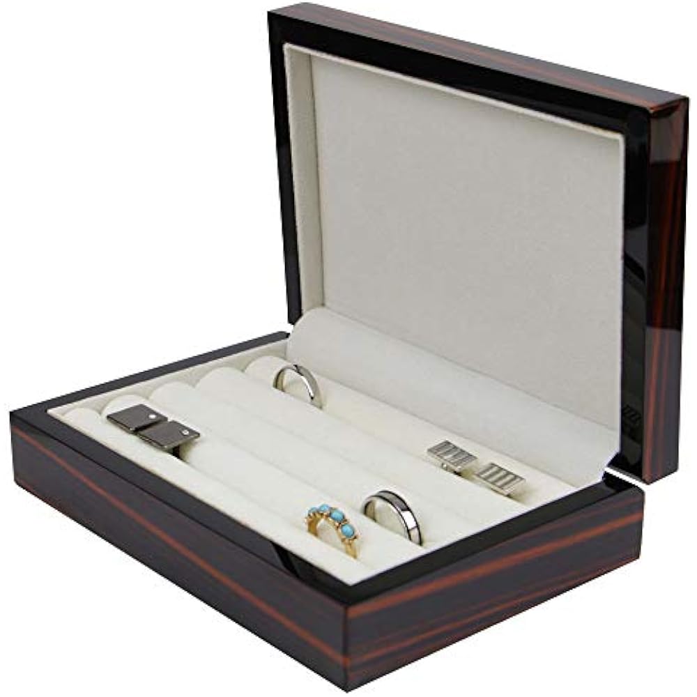 Executive High Class Cufflink Case " Ring Storage Organizer Men's