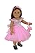 Pink Party Dress Doll Outfit (4 Piece Set) - Clothes for American Girl & 18
