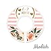 Modish Labels Baby Clothes Size Dividers, Baby Closet Organizers, Size Dividers, Closet Organizer, Closet Dividers, Clothes Organizer, Girl, Flowers, Hearts, Pink, Gold, White, Stripes (Baby)