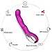 Tracy's Dog Full Silicone G Spot Vibrator Rechargeable Waterproof Vibrator (Rose Red)