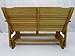 4 Foot Cedar Porch Glider, Stained Finish, Amish Crafted