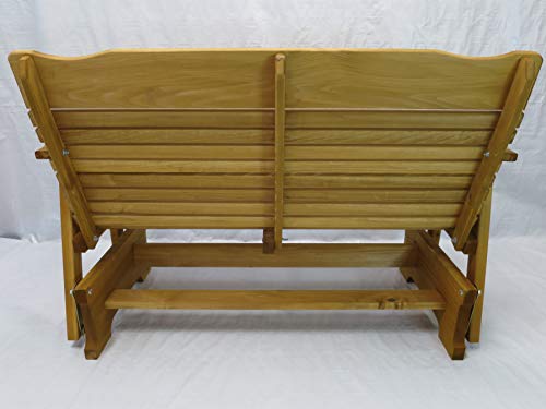 Kilmer Creek 4' Cedar Porch Glider W/stained Finish, Amish Crafted - Thumbnail 4