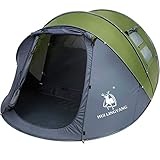 HUI LINGYANG 4-6 Person Easy Pop Up Tent-Automatic Setup, Double Layer - Instant Family Tents for Camping,Hiking & Traveling