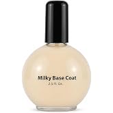 PRONAIL - Milky Base Coat for Nail Polish, 2.5 Oz - Professional Strength, Long Lasting, Manicure and Pedicure, Nail Strengthener, Hardener, Prevents Chipping - Fast Dry
