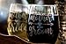 Wedding Party Wine Glasses (Mother of the Bride and Groom Set, Arrow, 2)
