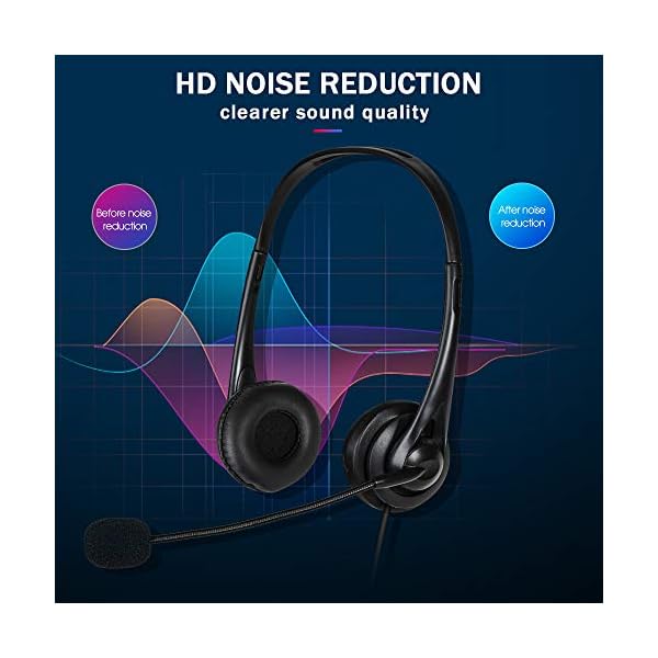 TWOTW-USB-Headset-Stereo-with-Noise-Cancelling-Microphone-Volume-Control-PC-Headphones-for-Business-Skype-UC-SoftPhone-Call-Center-Super-Light-Ultra-Comfort-Durable-Strong TWOTW USB Headset Stereo with Noise Cancelling Microphone Volume Control PC Headphones for Business Skype UC SoftPhone…