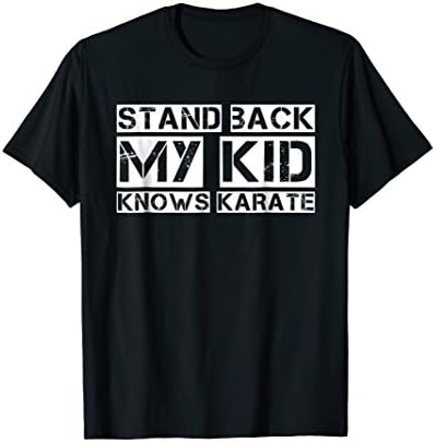 Mens Kid Knows Karate Shirt | Karate Dad Mom Shirt XL Black
