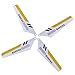 DierCosy Full Replacement Parts Set for Syma S107 / S107G RC Helicopter, Main Blades,Tail Decorations,Tail Blade,Balance Bar,Connect Buckle, Inner Shaft. Yellow Set-